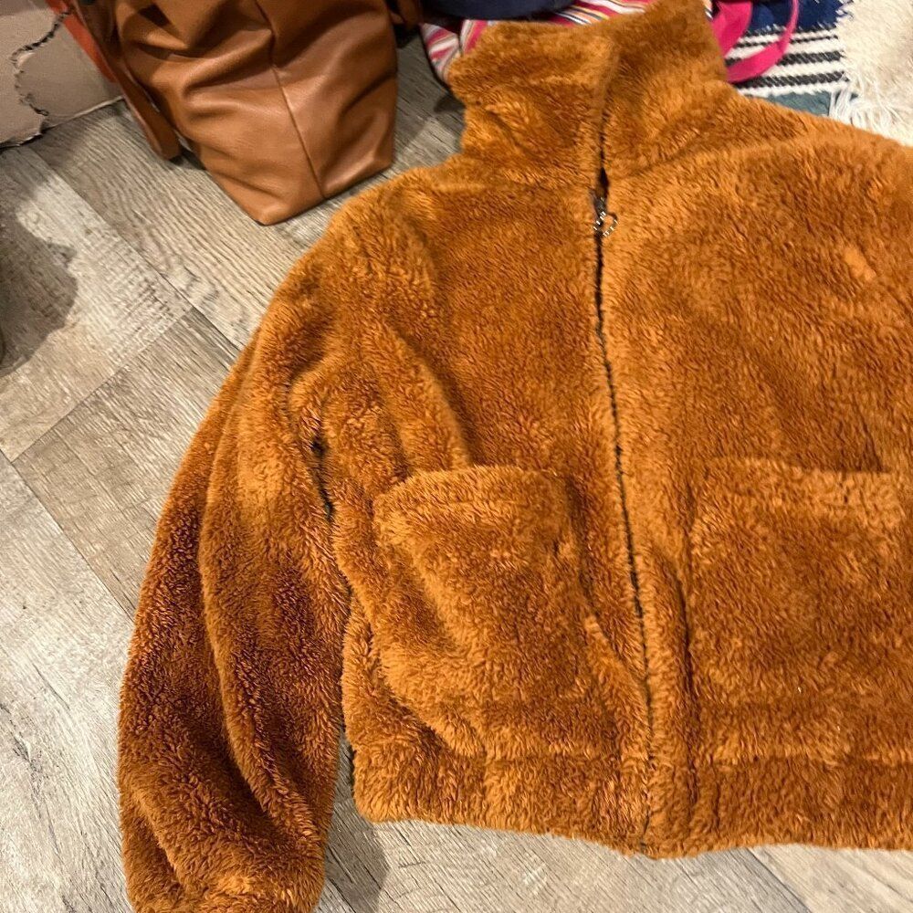 Paper Crane small fuzzy jacket